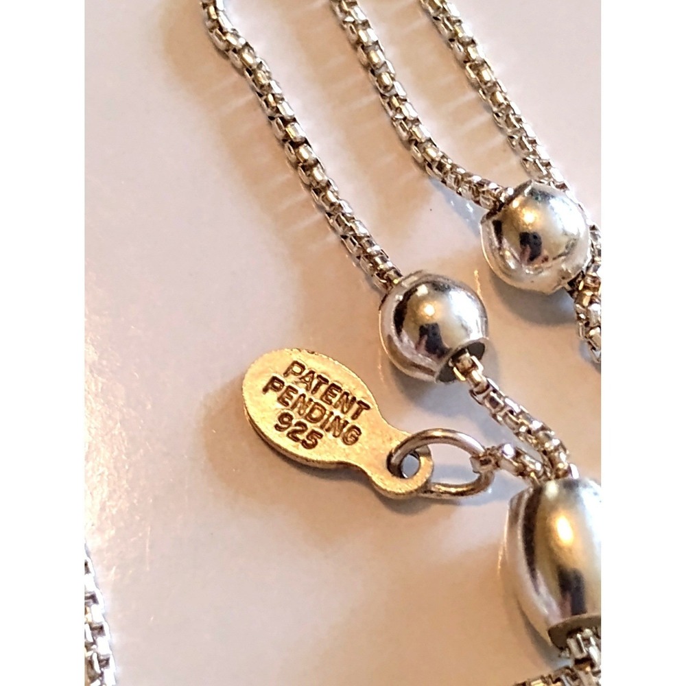 🩶Alex & Ani .925 Silver Crystal Pendant Necklace Whimsygoth Peasant y2k indie - Picture 5 of 7